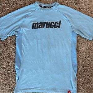 Marucci Youth Medium Blue Short Sleeve T-Shirt
